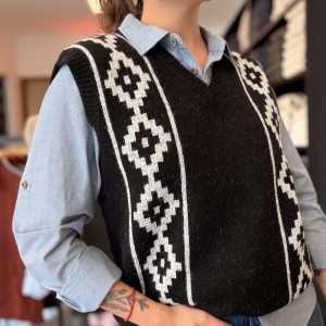 Chaleco Pampa Unisex Mulita - Negro