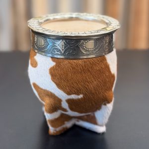 Mate Imperial Forrado Cuero Vaca - Poro - Alpaca