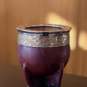 Mate Imperial Forrado Cuero Bordo – Cerámica – Acero