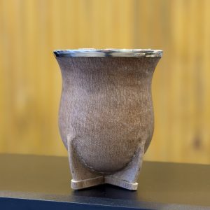Mate Camionero Cuero Crudo - Poro - Alpaca