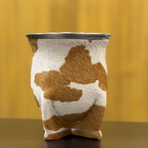 Mate Camionero Cuero Vaca – Poro – Acero