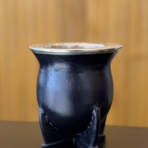 Mate Forrado Camionero Negro – Poro – Alpaca