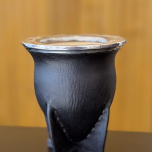 Mate Forrado Camionero Negro - Poro - Acero